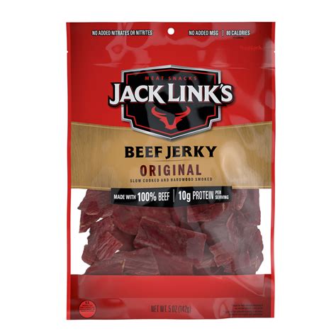 Jack Link’s Beef Jerky, Original, Made with 100% Beef, 10g of Protein ...