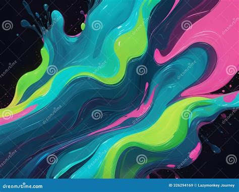 Abstract Glowing Color Bright Neon Background Blue, Turquoise, Light ...