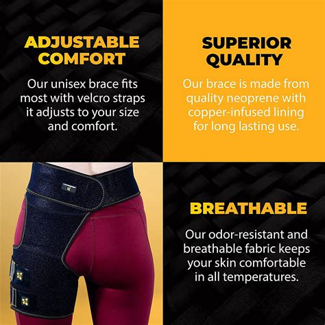 Buy CopperJoint Hip Brace - Compression Wrap for Groin Flexor ...
