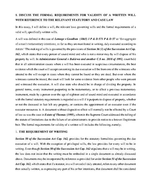 Validity Of Nz Will In Queensland Australia Requirements