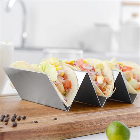Stainless Steel Taco Holder Plate Fried Food Cooli... – Vicedeal