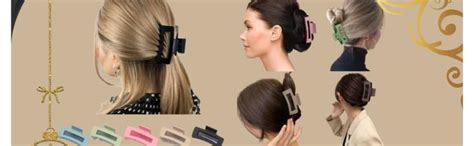 Staila Women Thick Rectangle Claw Clip, 6 Color Hair Jumbo Claw Clips ...