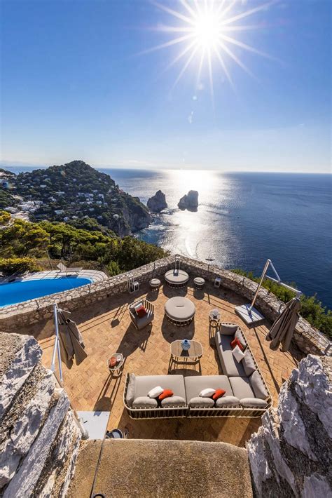 Capri Villa on Spectacular Clifftop, Amalfi Coast, Italy– Icon Private ...