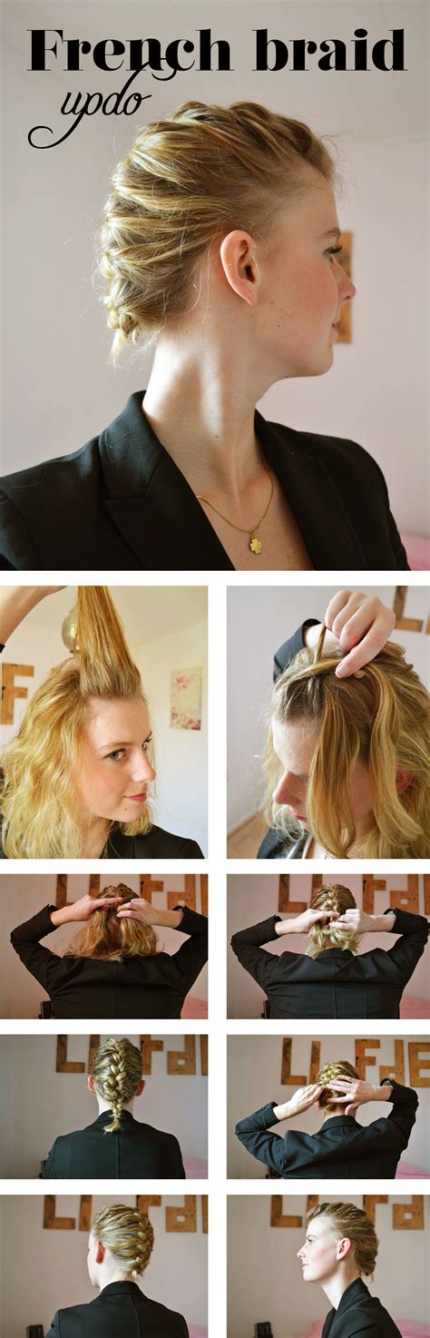 Image result for French Braid Updo Tutorial