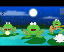 Frogs singing happy birthday