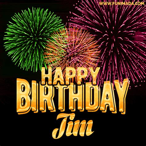 Happy Birthday Jim GIFs for Him - Download on Funimada.com