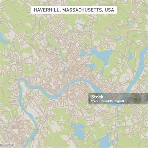 Haverhill Massachusetts Us City Street Map Stock Illustration ...
