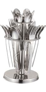Parage 25 Pieces Decora Premium Stainless Steel Cutlery Set For Home ...