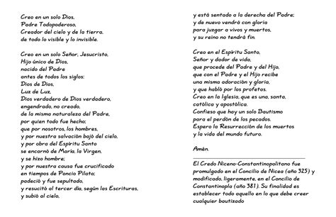 Oraciones Catolicas En Espanol El Credo