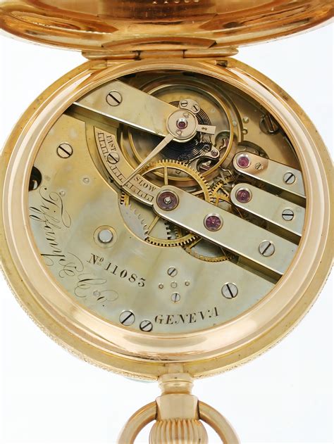 A Rare 18k Gold Tiffany & Co Geneva Pocket Watch Circa 1880