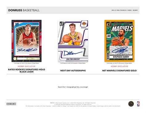 2024-25 Donruss NBA Basketball Cards
