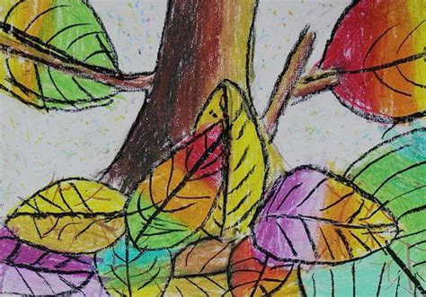 【树叶画】在树叶上可以这样作画有意思艺术课 画画 手工 画 手工树叶画