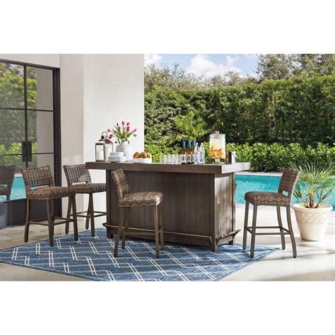 Member's Mark 5-Piece Halstead Outdoor Bar - Sam's Club | Outdoor bar ...