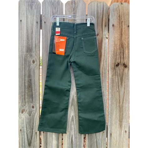 Deadstock 70's JCPenney Green 10oz Denim Western Jeans Flare Bottom 7 ...