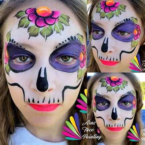 Pin by Ashley Olivero on sugar skull | Skull face paint, Halloween ...