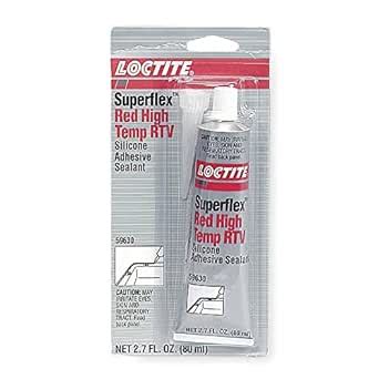 Loctite 59630 High Temperature RTV Silicone Adhesive Sealant, 80mL Tube ...