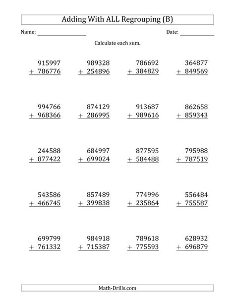 Image result for Adding 6 Digit Numbers