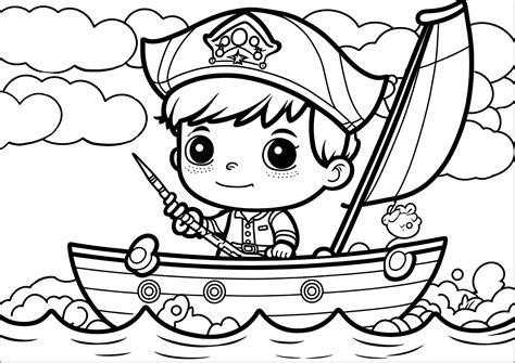 Childrens Coloring Pages Pirates Ship
