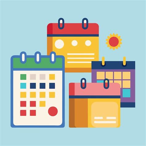 Calendar Clip Art Vector Illustration Design | Premium AI-generated vector