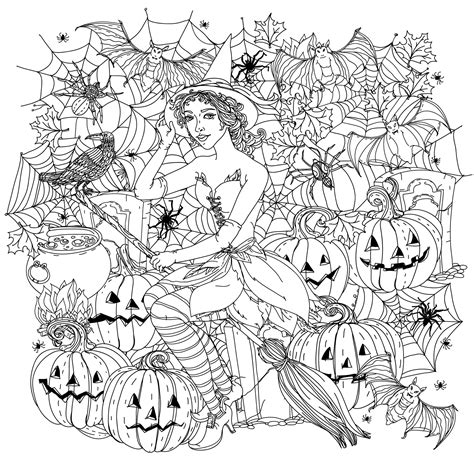 Halloween Coloring Pages Mandala