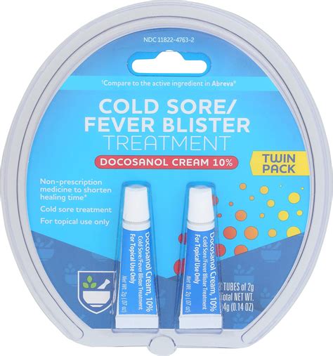 Amazon.com: TARO Cold Sore/Fever Blister Treatment - Docosanol 10% Cream (0.07 oz - 1 Tube ...
