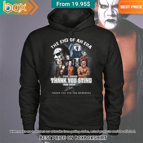 WWE The End Of An Era Steve Borden Thank You Sting Shirt - Express your ...