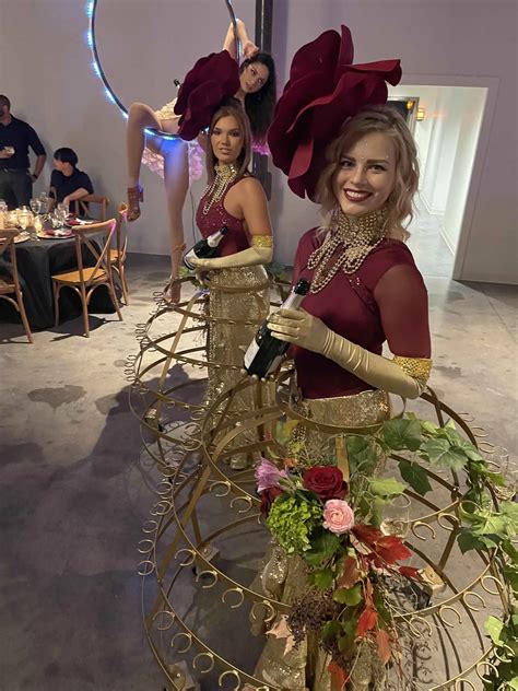 Strolling Champagne Skirts - Arkansas Circus Arts