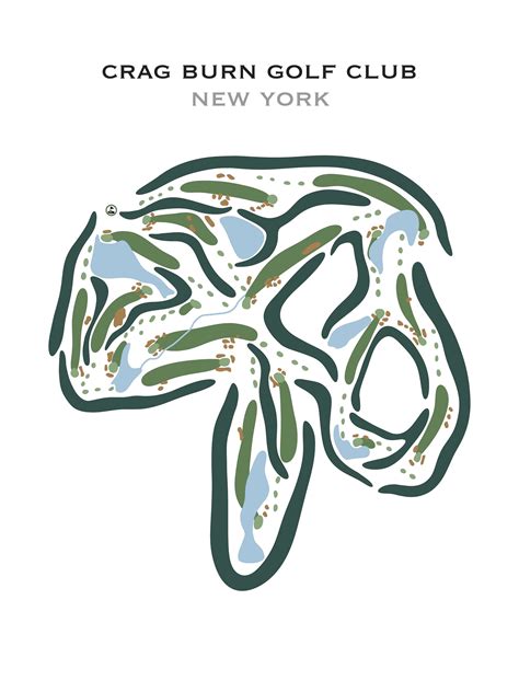 Crag Burn Golf Club New York Golf Course Map Golf Loving - Etsy