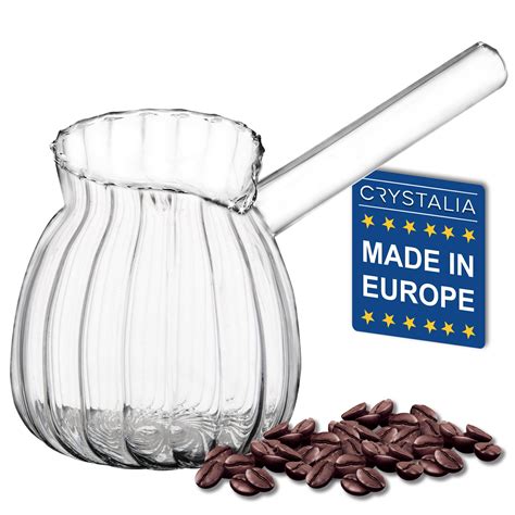 Buy Curved Turkish Coffee Pot Borosilicate Glass, Stovetop Tea Maker ...