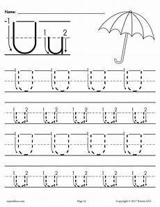 letter u worksheets free printable letter u tracing worksheet with number and arrow guides supplyme letter u worksheets free printable letter u tracing worksheet with number and arrow guides supplyme