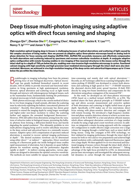 Image result for Deep Tissue Focusing