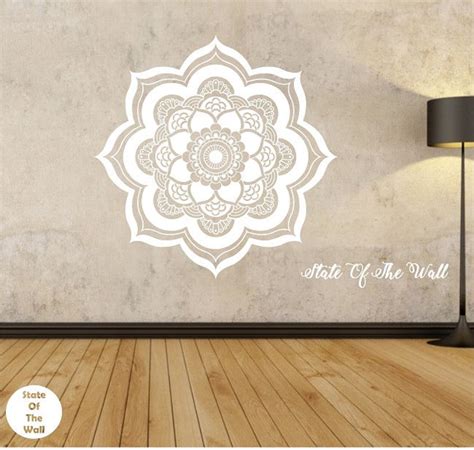 Mandala Wall Decal VERSION 2 Flower Namaste Vinyl Sticker Art - Etsy India