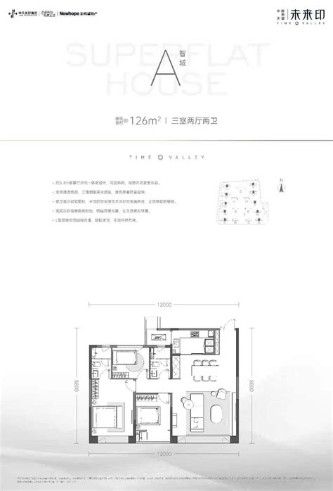 三室一厅,80平米最佳户型图,90平米三室二厅实景图_大山谷图库