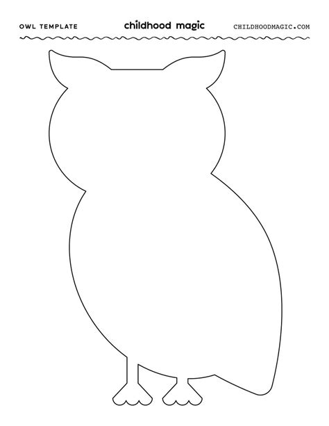 Owl Template - Childhood Magic