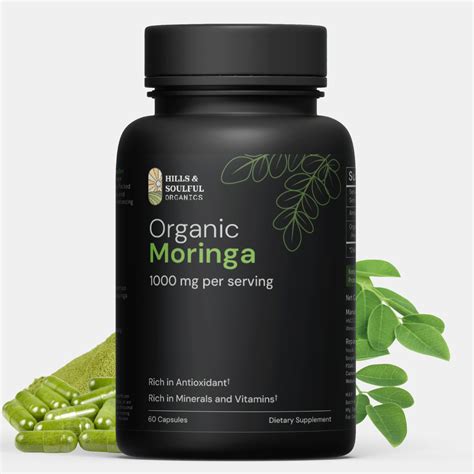 Hills and Soulful Organics Moringa Powder Capsules | Nutrient Rich ...