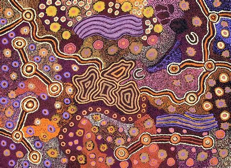 Abstract Indigenous Australian Art Painting