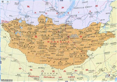 蒙古地图最新版_蒙古地图库