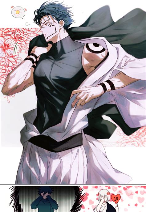 fushiguro megumi, ryoumen sukuna, and uraume (jujutsu kaisen) drawn by ...