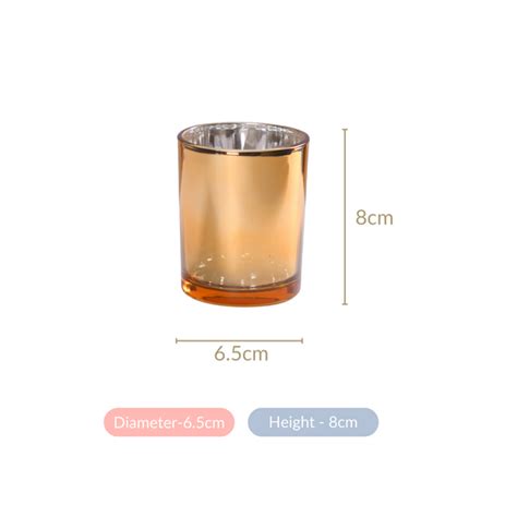 Gold Glass Votive Candle Holder Set Of 4 Online - Premium Candle Holder ...