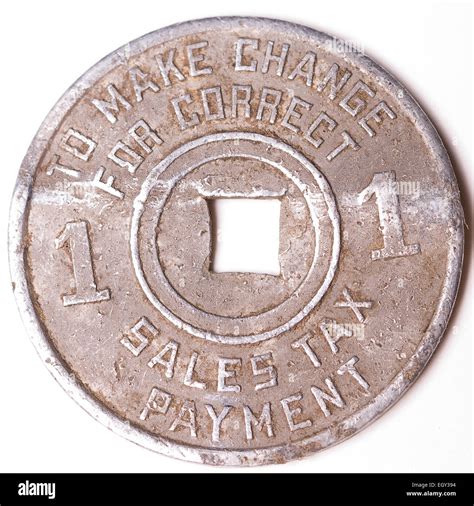 Mississippi Tax Commission Sales Tax Token Stock Photo - Alamy