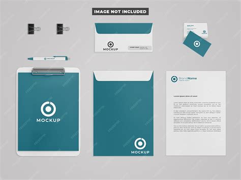 Premium PSD | Stationary mockup