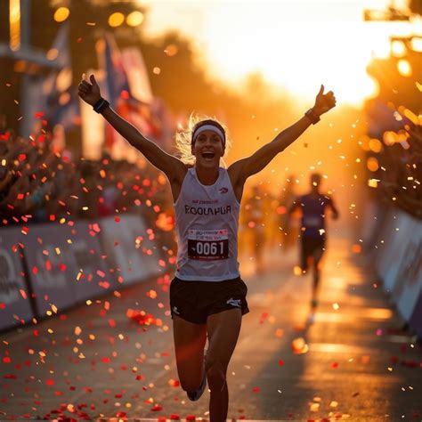 Runner Crossing Finish Line 的图像结果