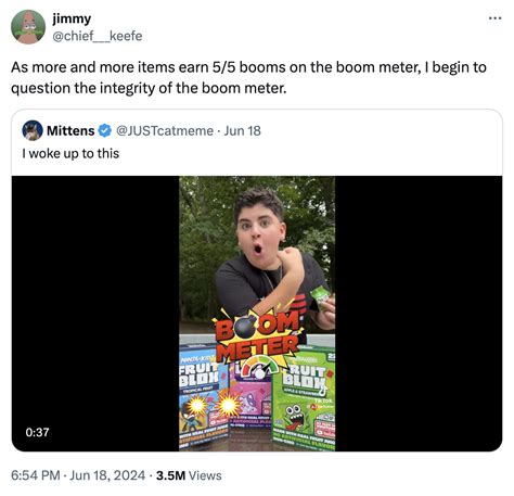 As more and more items earn 5/5 booms on the boom meter, I begin to ...