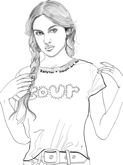 Olivia Rodrigo Coloring Pages - Printable For Parents