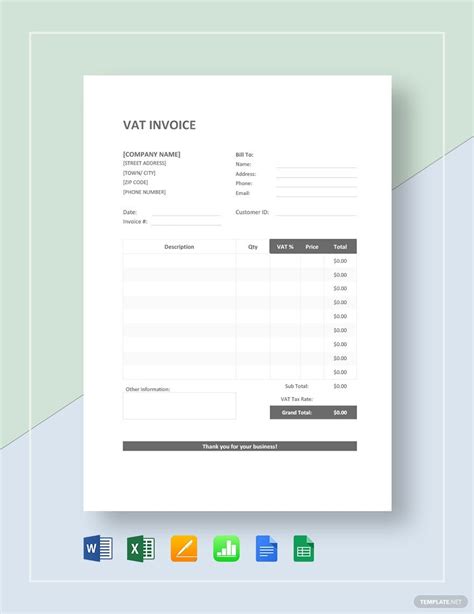 Image result for VAT Invoice
