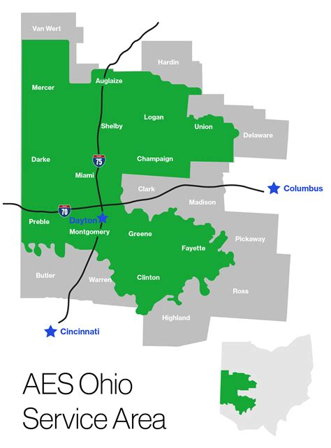 Image result for AES Ohio Map