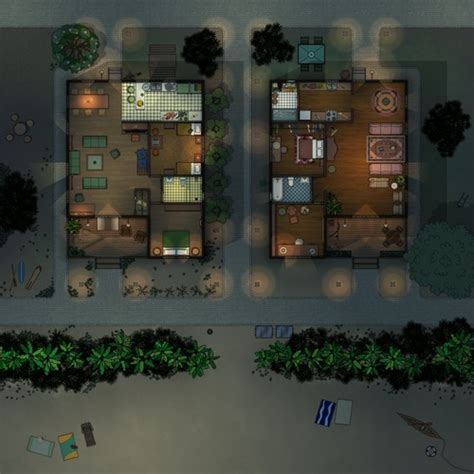 Palm Beach Bungalows Map | Cthulhu Architect