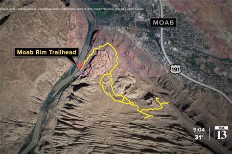17-year-old falls to death hiking Moab Rim Trail in Utah