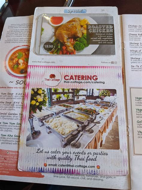 Menu at Thai Cottage Woodlands restaurant, Conroe, College Park Dr