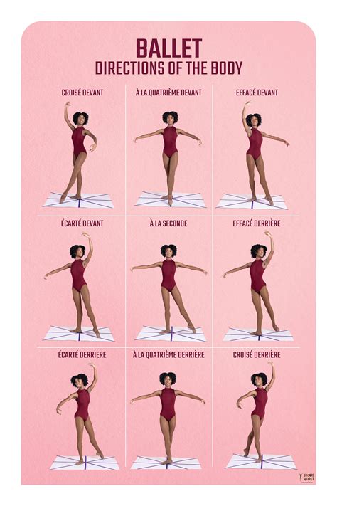 DIGITAL : All 9 Directions of the Body Poster - Etsy | Ballet technique ...